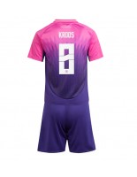 Německo Toni Kroos #8 Venkovní dres pro děti ME 2024 Krátký Rukáv (+ trenýrky)